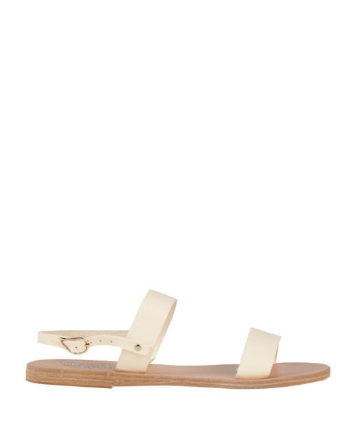 Ancient Greek Sandals White Sandals