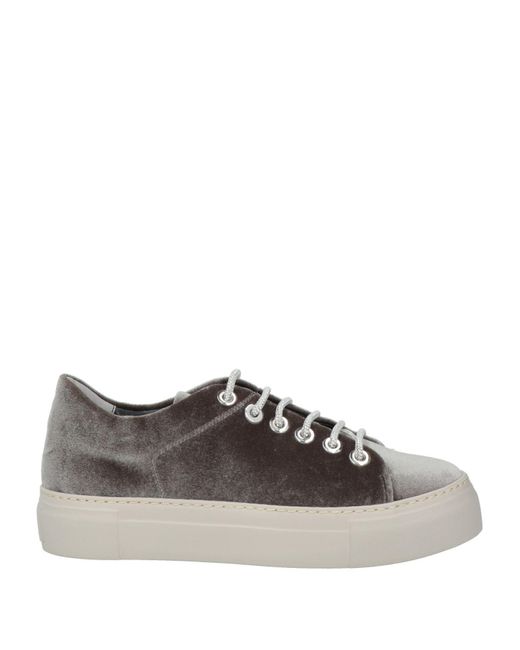 Agl Attilio Giusti Leombruni Brown Sneakers Textile Fibers, Leather
