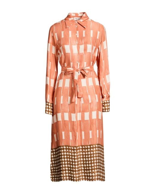 Ottod'Ame Orange Midi Dresses