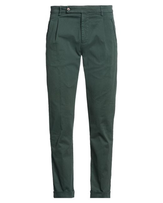 Berwich Green Pants Cotton, Elastane for men