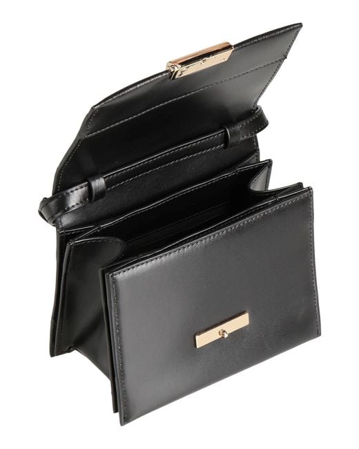Semicouture Black Cross-Body Bag Leather