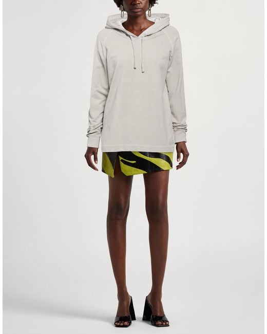 Circolo 1901 Gray Sweatshirt Cotton, Elastane