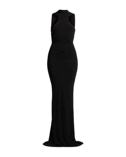 Elisabetta Franchi Black Carpet Maxi Dress Viscose