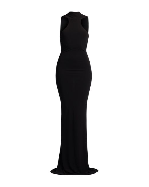 Elisabetta Franchi Black Carpet Maxi Dress Viscose