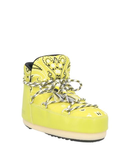 ALANUI X MOON BOOT Yellow Ankle Boots