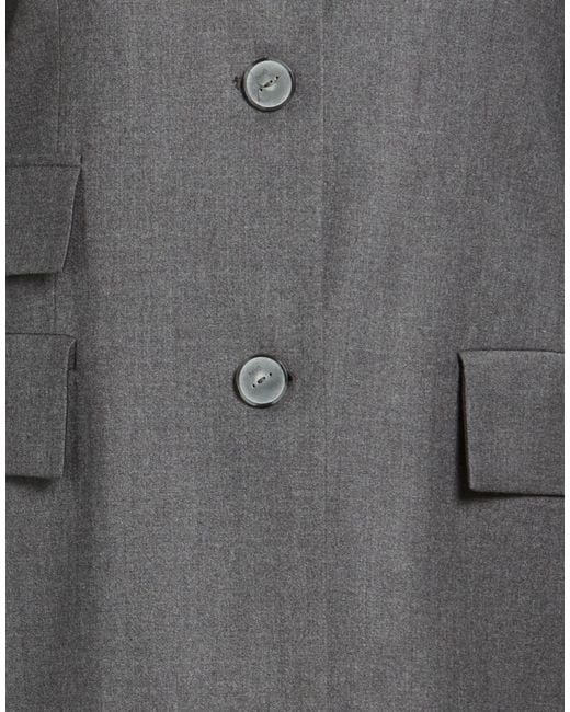 Hevò Gray Blazer Virgin Wool, Viscose, Polyester, Elastane