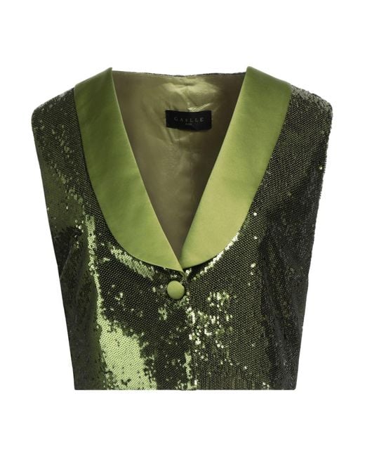 Gaelle Paris Green Tailored Vest