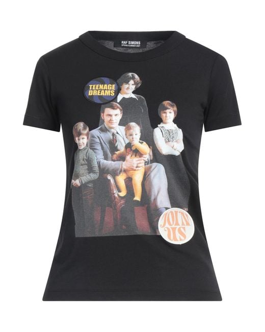 Raf Simons Black T-Shirt Cotton
