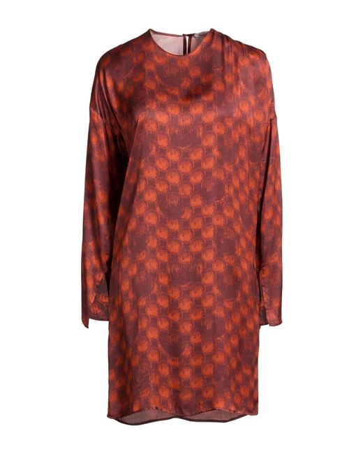 Manila Grace Red Mini Dress Viscose