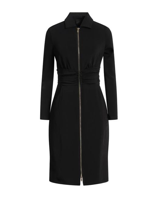 Pinko Black Midi Dress Viscose, Polyamide, Elastane