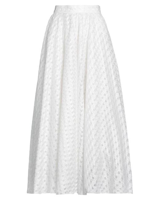 Giambattista Valli White Midi Skirt