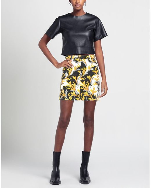 Versace Metallic Mini Skirt