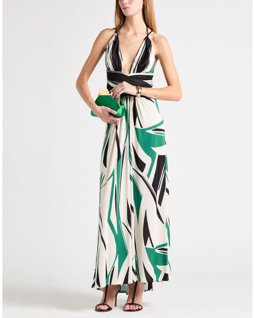 Ba&sh Green Maxi Dress Polyester, Elastane