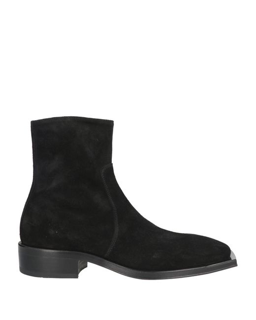MICH SIMON Black Ankle Boots for men
