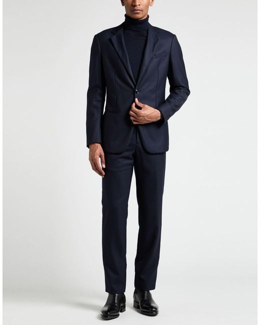Giorgio Armani Blue Midnight Suit Wool for men