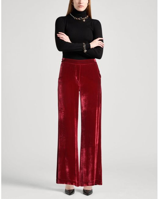 Siyu Red Pants Viscose, Silk