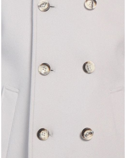 Herno Gray Coat Wool, Cashmere for men