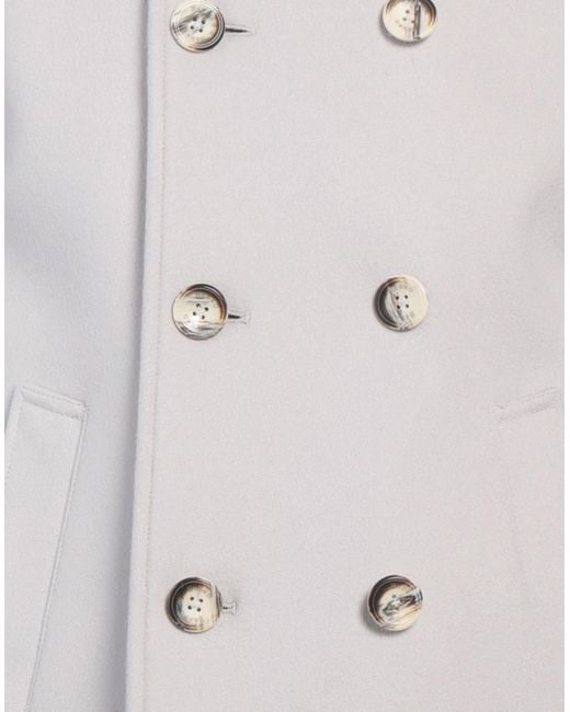 Herno Gray Coat Wool, Cashmere for men