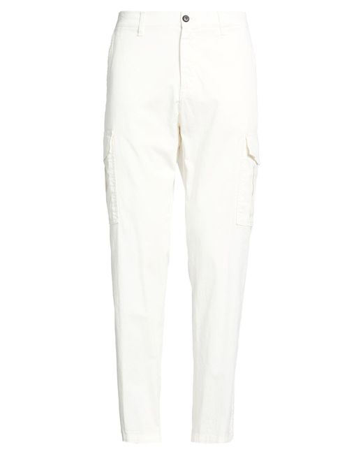 Eleventy White Pants Cotton, Elastane for men