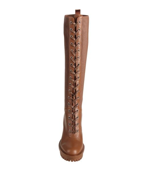 Gianvito Rossi Brown Camel Boot Leather