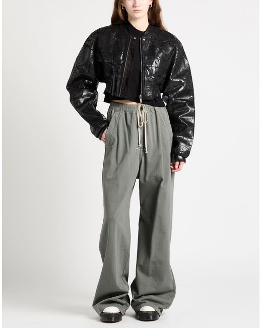 Rick Owens Black Denim Outerwear Polyamide