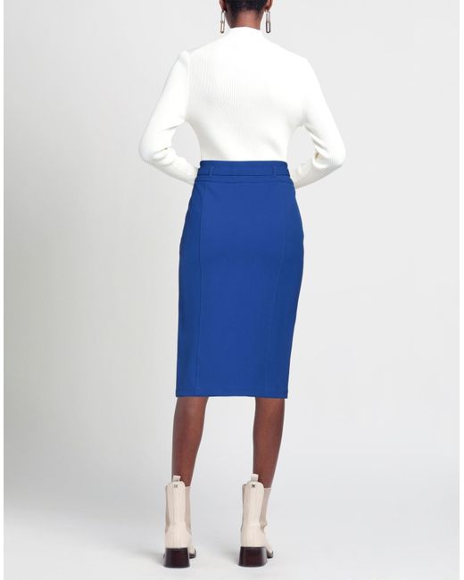 SIMONA CORSELLINI Blue Midi Skirt