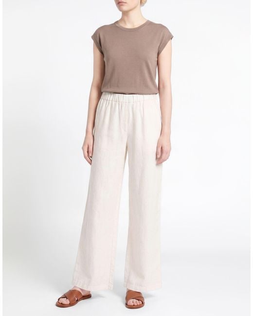 120% Lino White Trouser