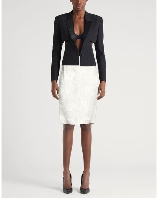Vivienne Westwood White Midi Skirt Linen, Viscose