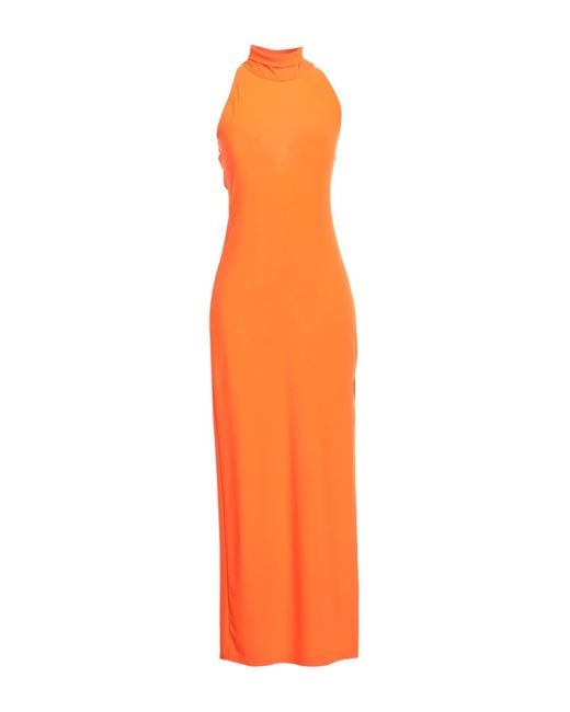 Norma Kamali Orange Maxi Dress