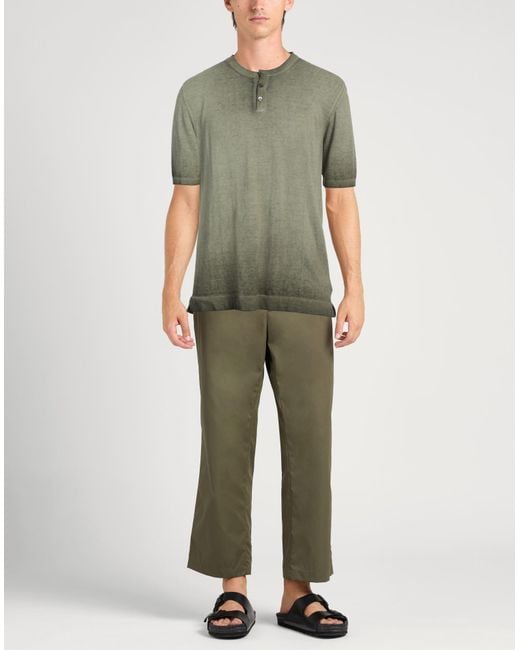 Alpha Studio Green Sweater Cotton for men