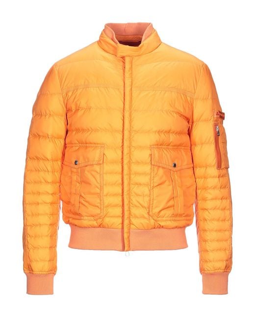Peuterey Orange Puffers for men