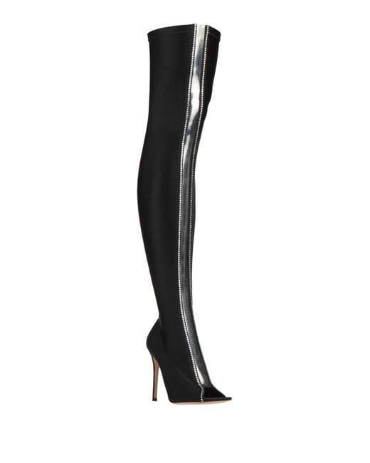 Gianvito Rossi Black Boot Textile Fibers, Plastic