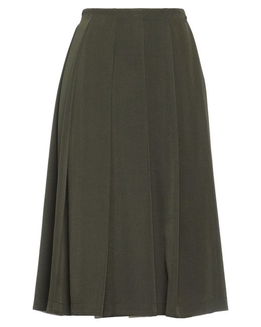 Sara Lanzi Green Midi Skirt
