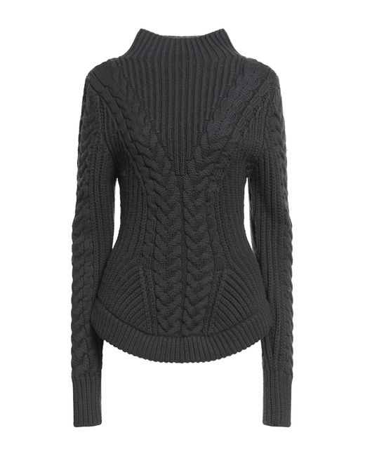 Nina Ricci Black Turtleneck Wool, Cashmere