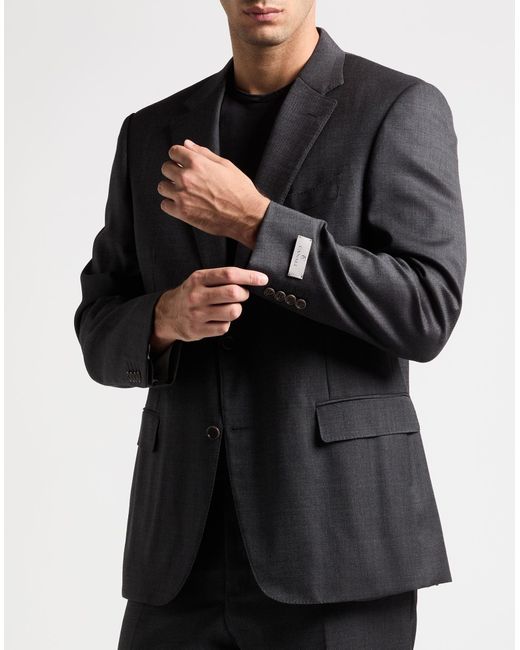 Canali Gray Suit Wool for men