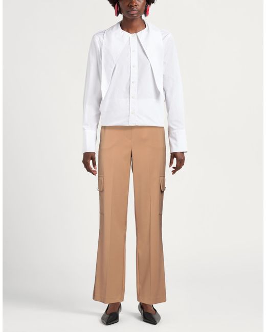 Gai Mattiolo Natural Pants Polyester, Elastane