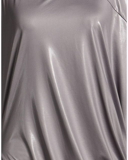 MANESERA Gray Mini Dress Polyester, Elastane