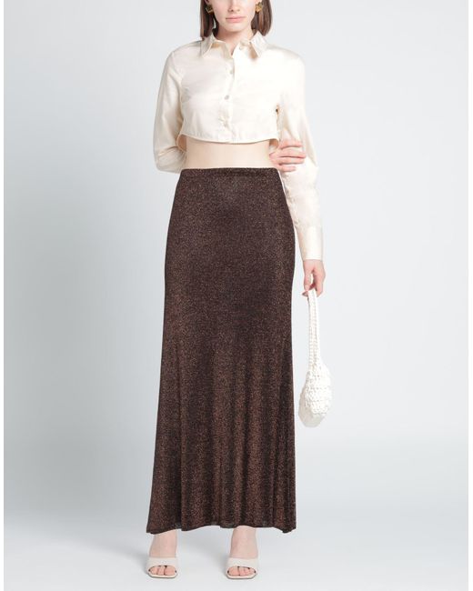 Siyu Brown Maxi Skirt