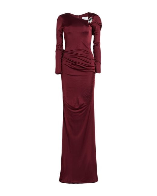 GIUSEPPE DI MORABITO Red Burgundy Maxi Dress Viscose