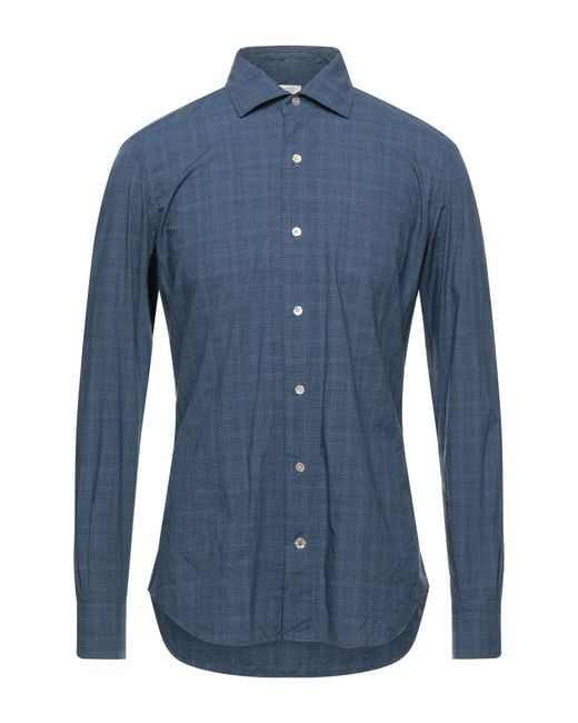 Mazzarelli Blue Shirt for men