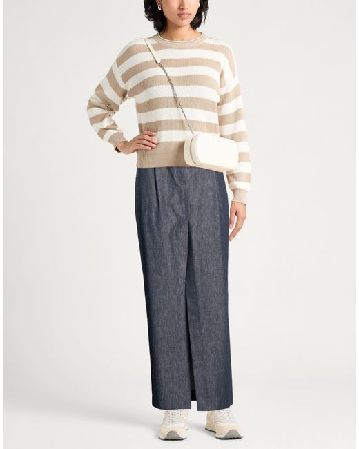 Brunello Cucinelli Blue Denim Skirt