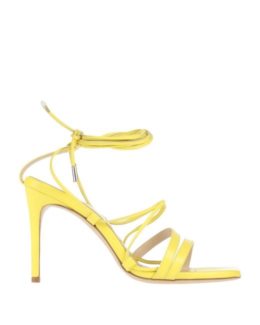 P.A.R.O.S.H. Yellow Sandals Lambskin