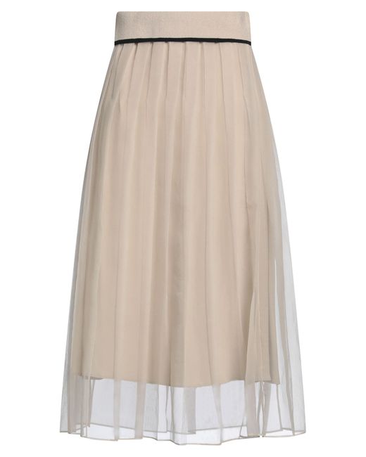 Brunello Cucinelli Natural Midi-Rock