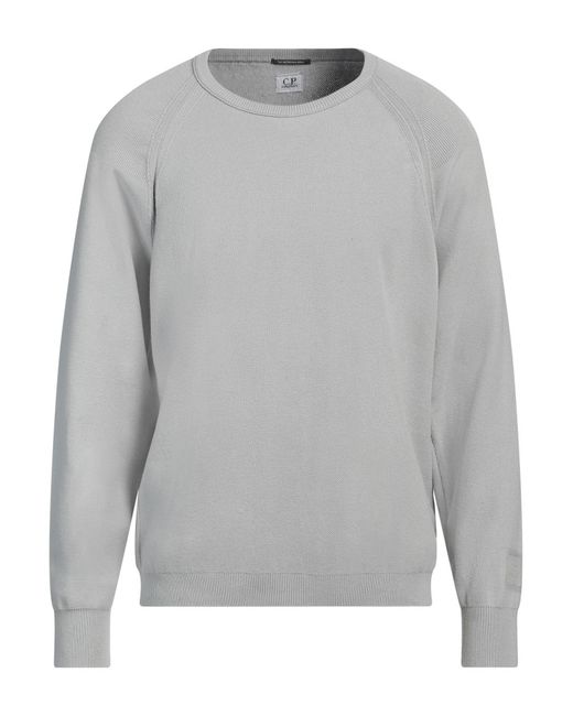 C P Company Gray The Metropolis Series Sweater Cotton, Polyester for men