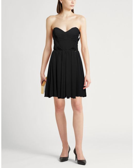 Liu Jo Black Mini Dress Polyester