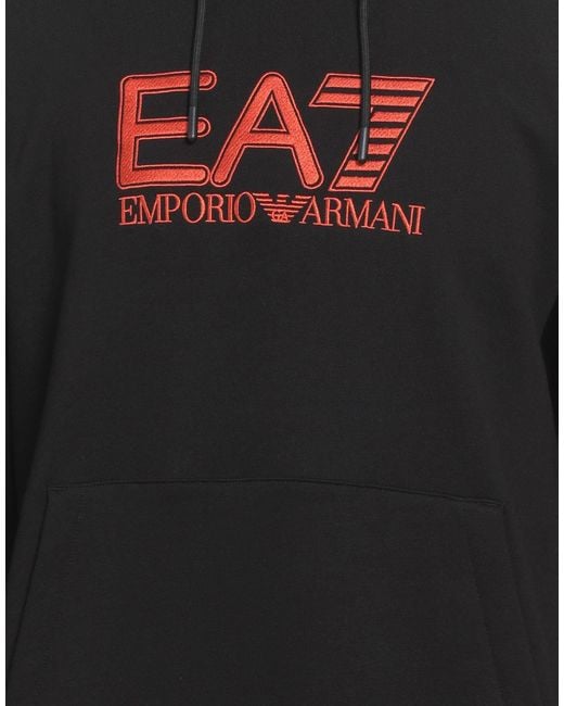 EA7 Black Sweatshirt for men