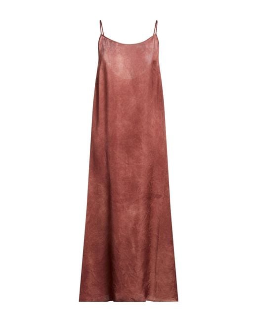 Uma Wang Red Maxi Dress Cupro