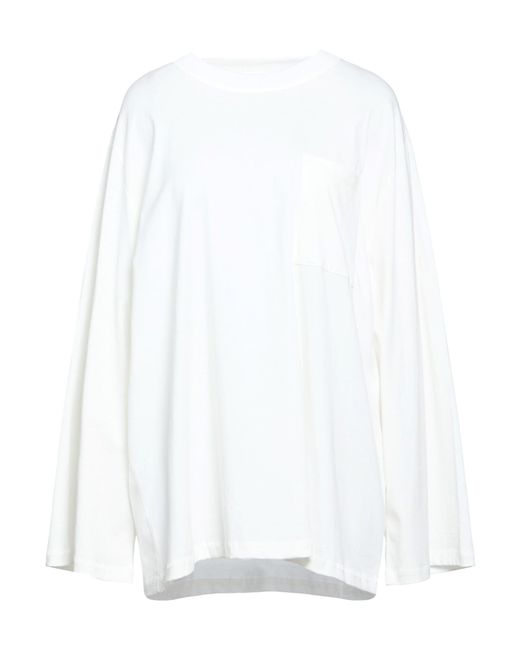 By Malene Birger White Ivory T-Shirt Organic Cotton