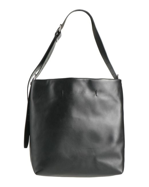 Ann Demeulemeester Black Shoulder Bag Calfskin