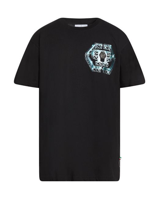 Philipp Plein Black T-Shirt Cotton for men